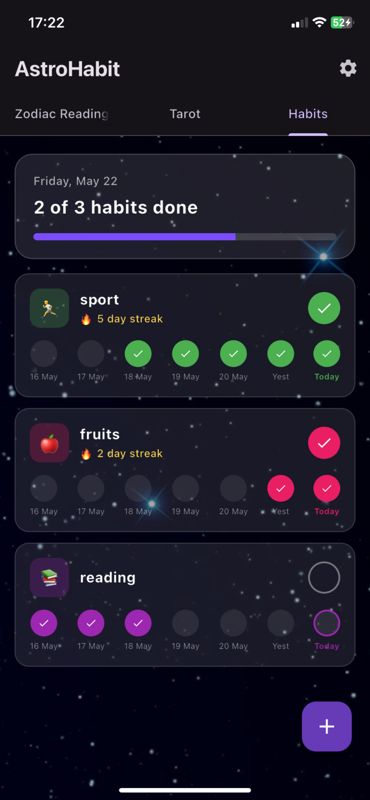 AstroHabit Screenshot 1