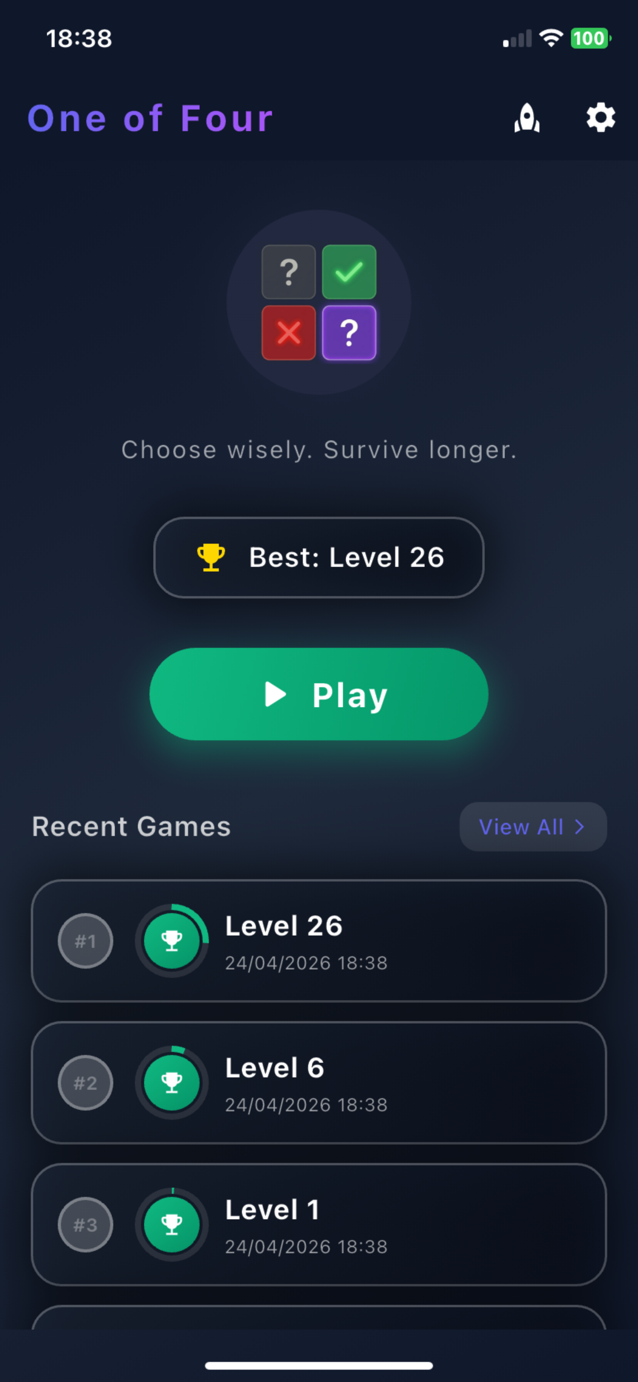 One of Four Screenshot 2
